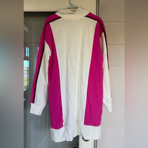 NWT Anthropologie Daily Practice Pink and White Long Sleeve Top - Picture 2 of 3